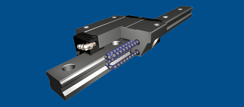 Linear rail image showing the automation processes