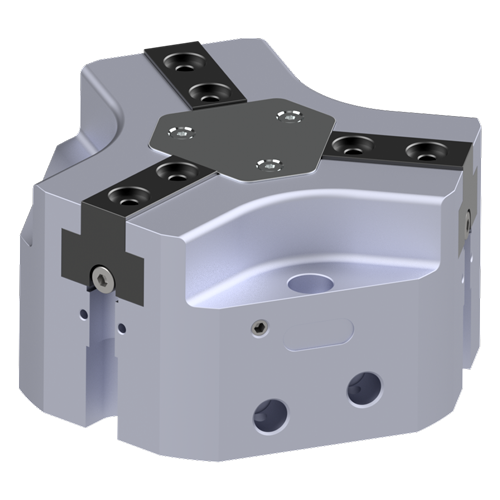 A view of a Sandfield Engineering Angular Gripper unit from Sandfield Engineering industrial automation products.