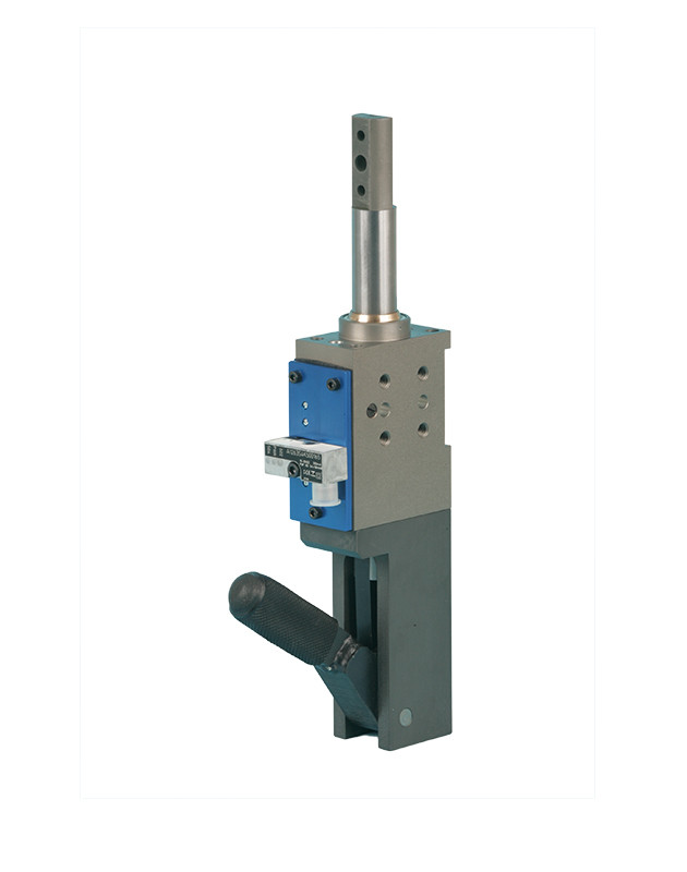 This is a column block with a tall pin section adn a handle at the bottom, manufactured by Sandfield Engineering.