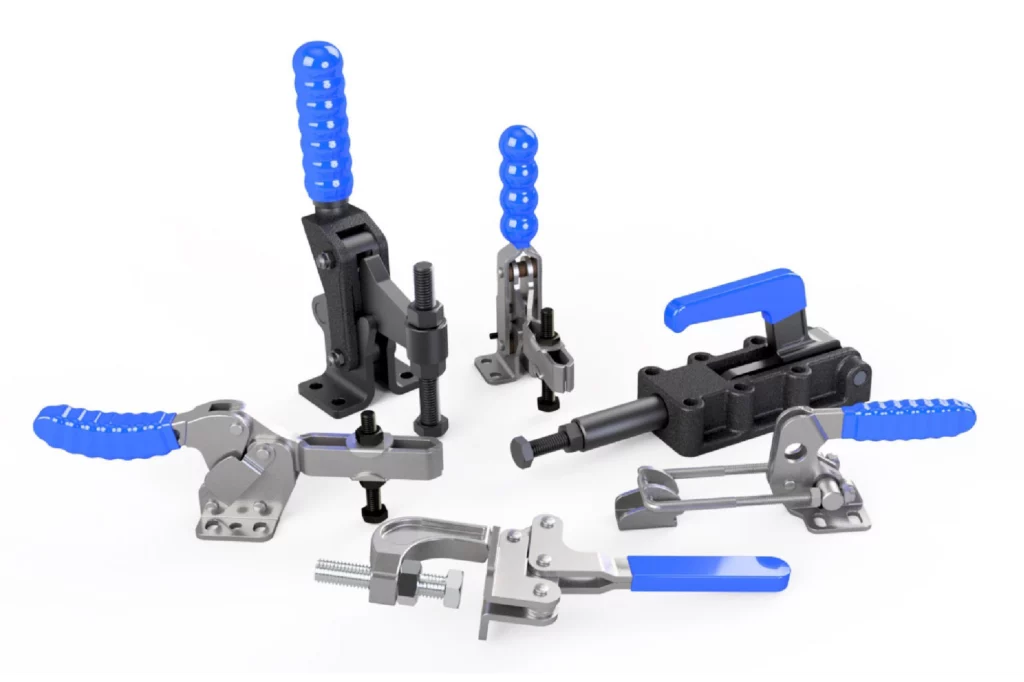 A range of Stainless steel engineered toggle clamps manufactured and distributed across the UK by Sandfield engineering