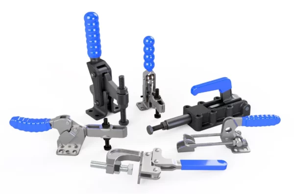 A range of Stainless steel engineered toggle clamps manufactured and distributed across the UK by Sandfield engineering